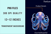 Watercolor Deep Sea CreaturesPNG, an Illustration by SinaCreation (Thumbnail 4 of 5)