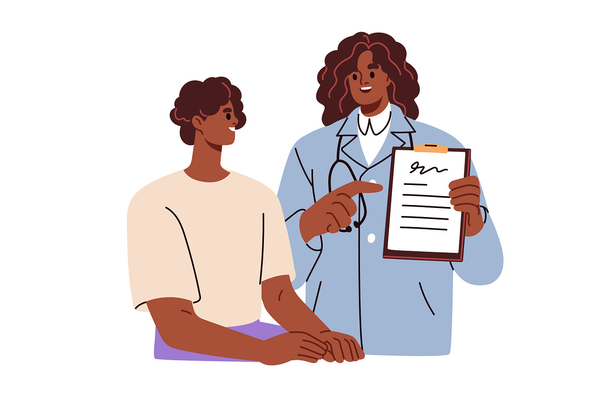 Patients visit doctors. Health exam, a Healthcare Illustration by Good Studio (Photo 8 of 9)