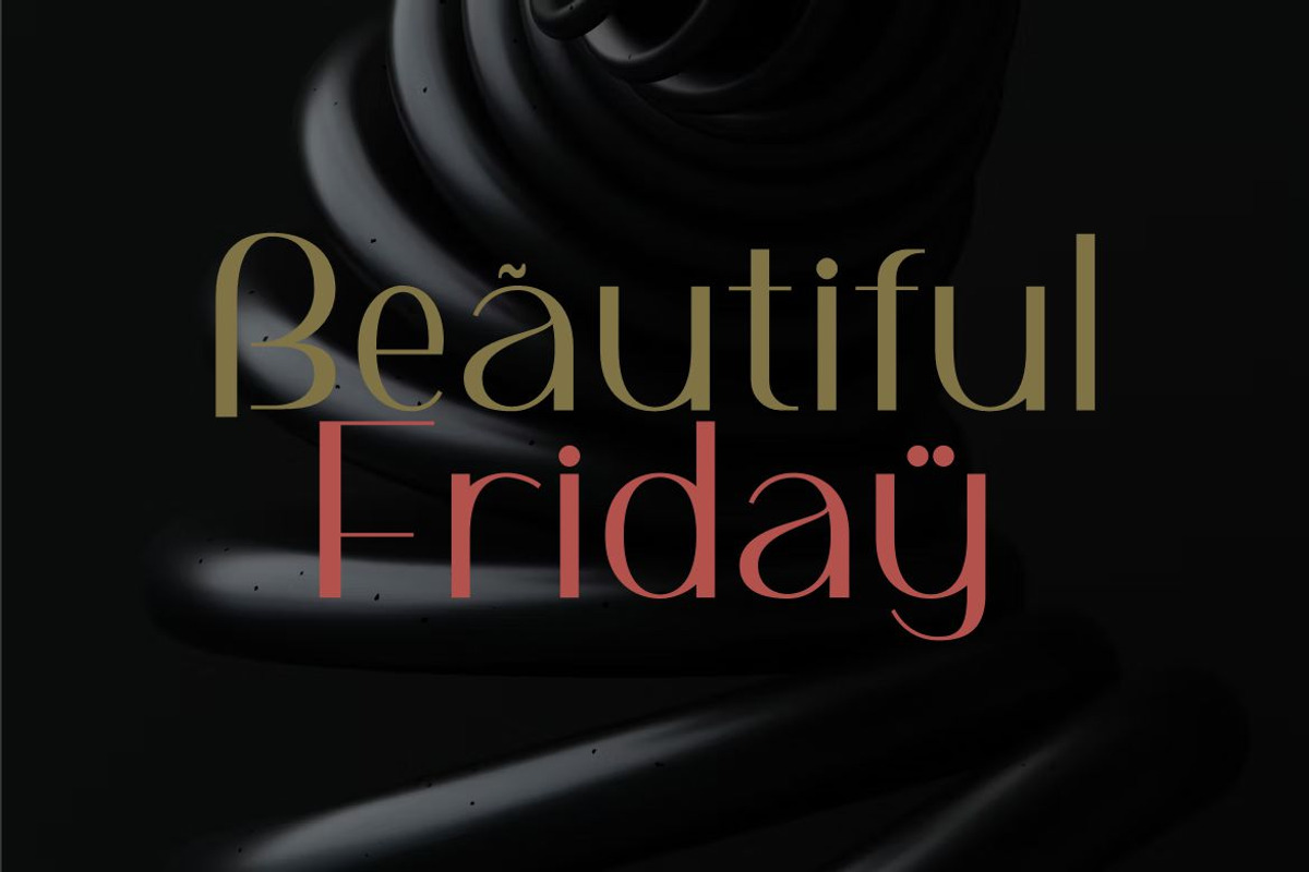 Beautiful Friday, a Sans Serif Font by elevencreateam (Photo 2 of 9)