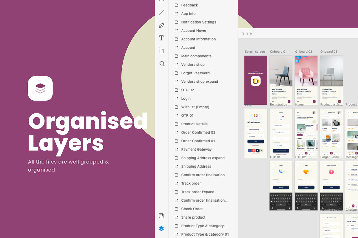 Solid Oak Furniture Adobe xd & Figma, an App Template by Nik Design (Photo 3 of 10)