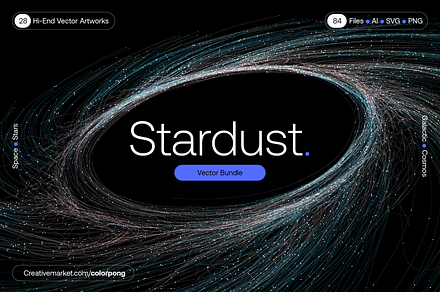 Stardust - Vector Bundle, a Technology Illustration by Colorpong
