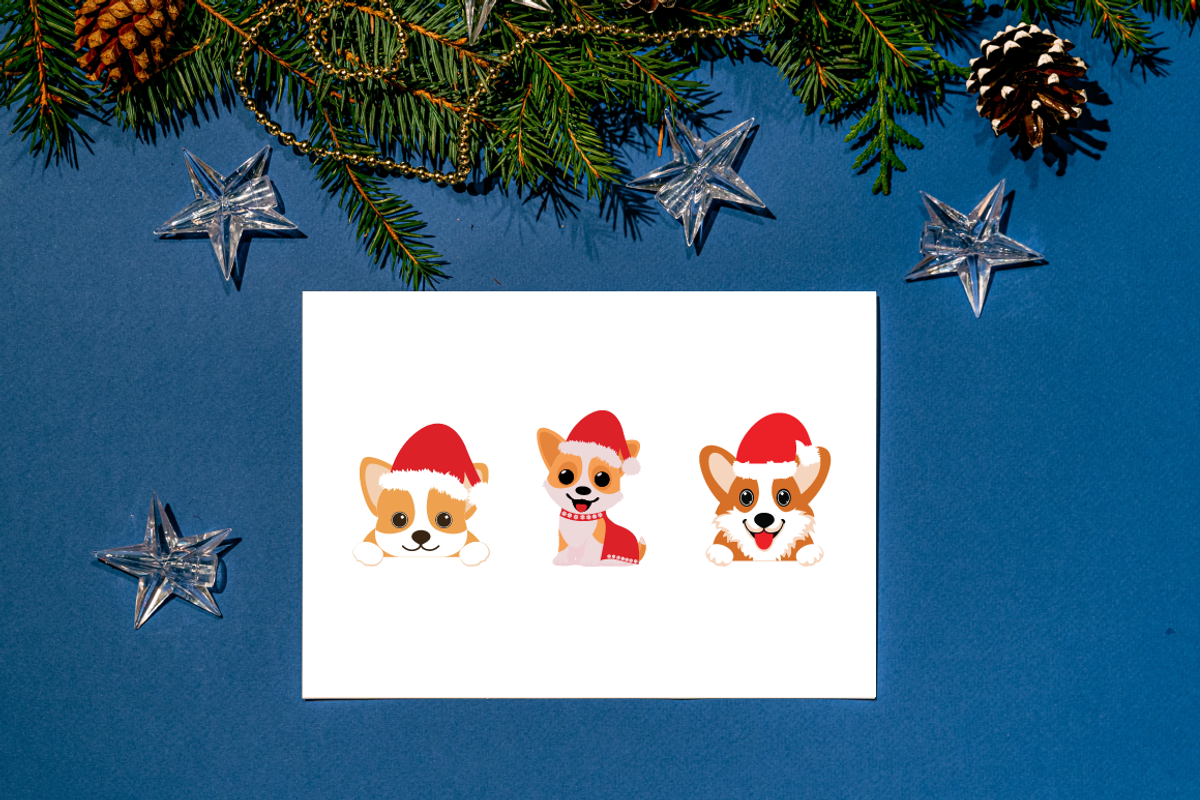 9 Cute Pet Wearing Santa Hat, an Illustration by jongcreative (Photo 2 of 4)