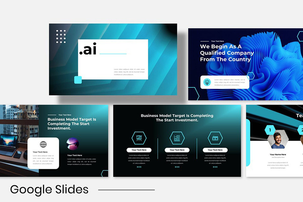 ai Simulation project Google Slides, a Presentation Template by Robs Daily Design (Photo 1 of 6)