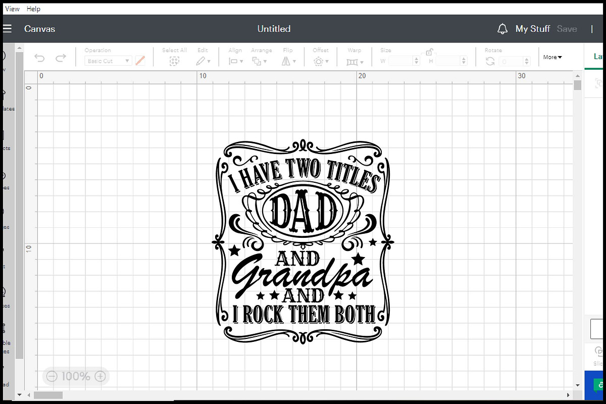 I Have Two Titles Dad & Grandpa SVG, an Object Graphic by BeeCraftR (Photo 3 of 3)