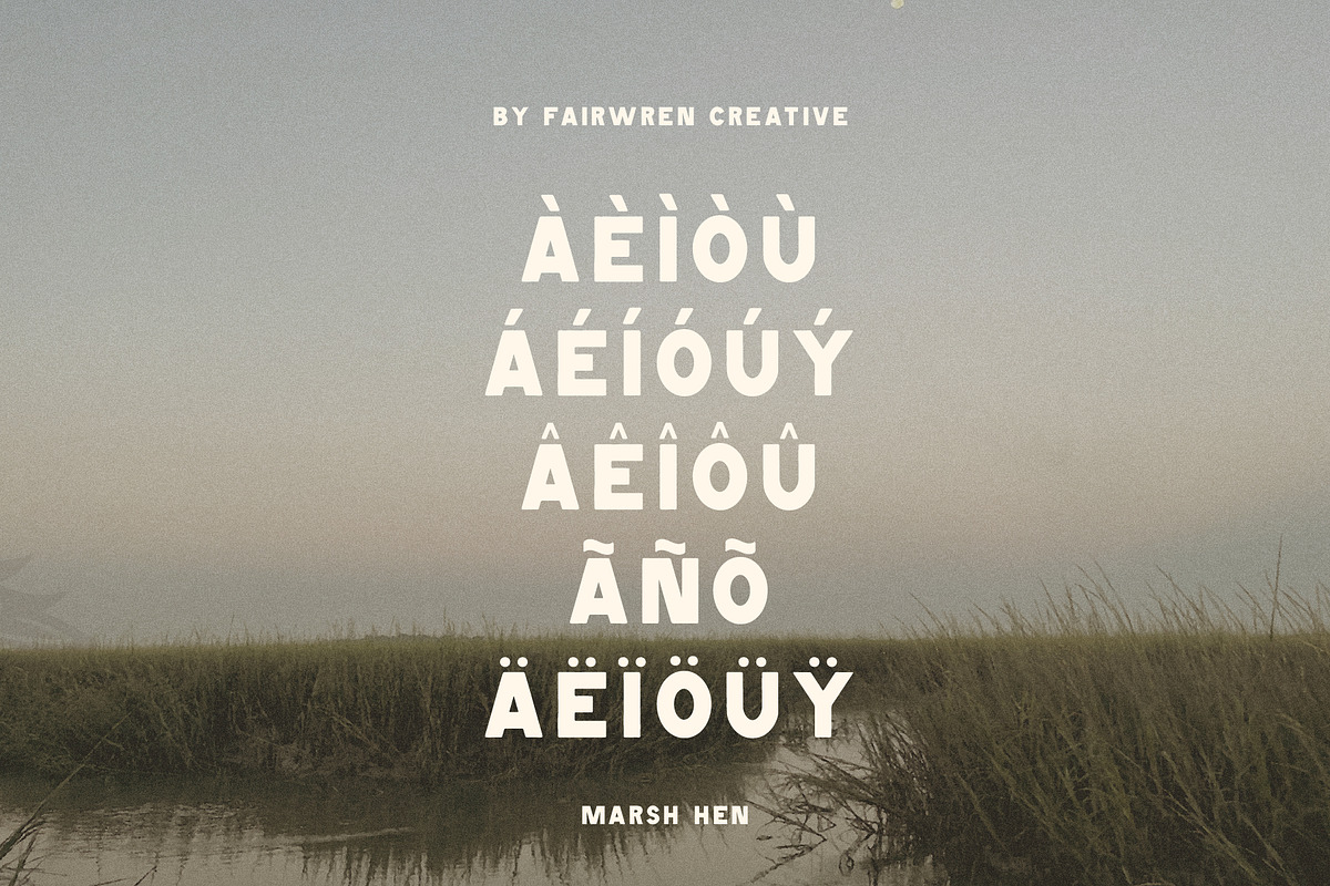 Marsh Hen Fonts, a Sans Serif Font by Fairwren Creative (Photo 7 of 7)