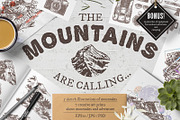 Mountains & Adventure. Sketches art, an Illustration by alexrockheart (Thumbnail 1 of 9)