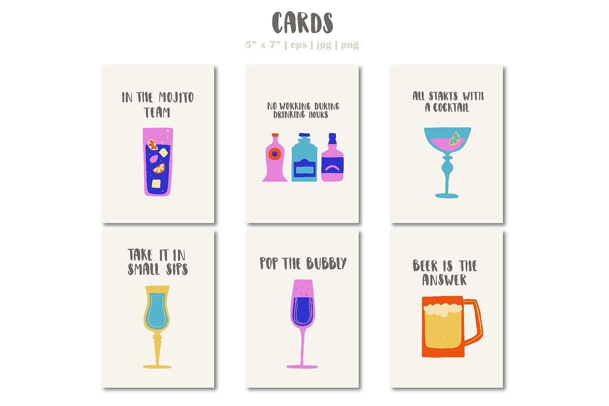 Bar drinks and bottles, a Food Illustration by lexminci (Photo 3 of 17)
