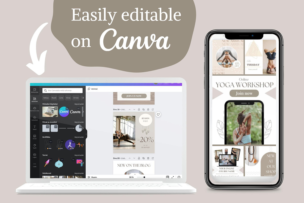 50 Neutral Instagram Post Templates, a Social Media Template by idArt (Photo 4 of 4)
