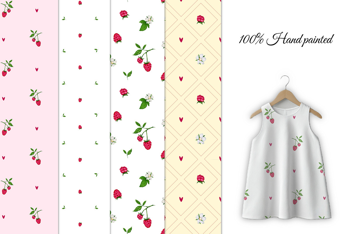 Fruit & Berry Seamless Pattern Pack, a Pattern Graphic by ZabolotnaArt (Photo 3 of 7)