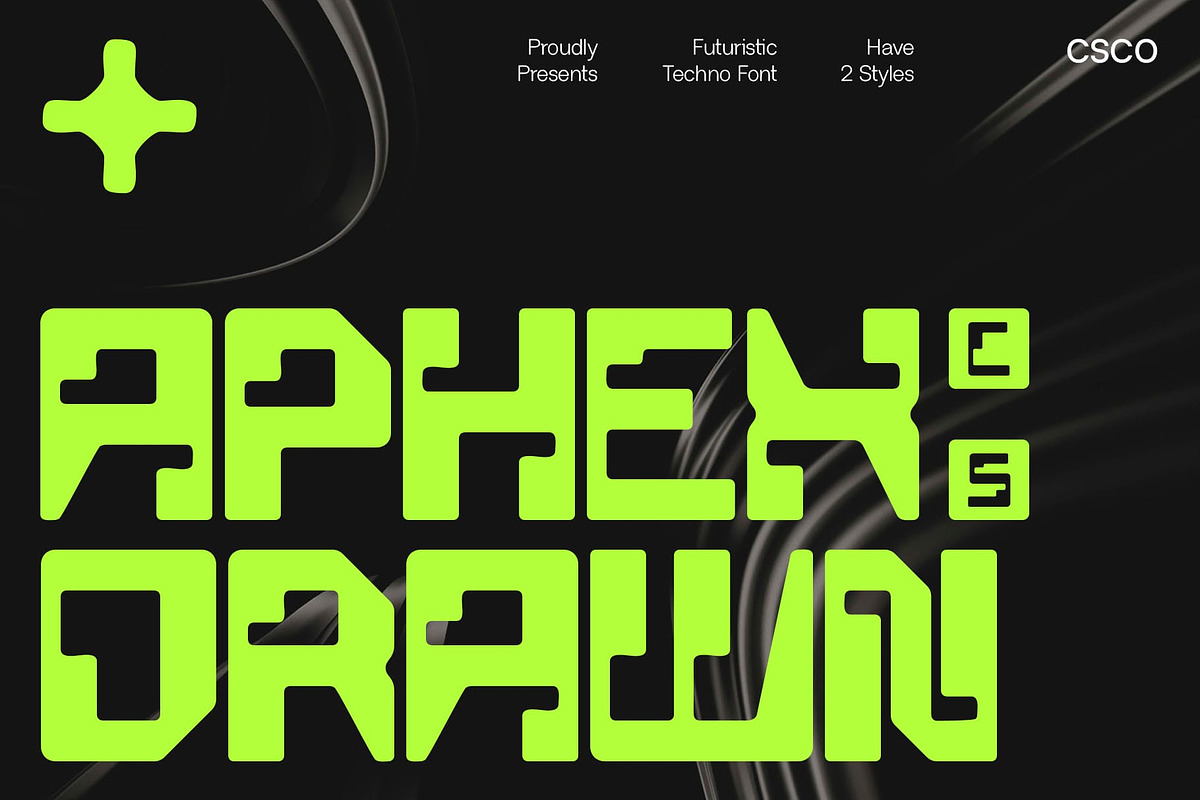 CS Aphex Drawn, a Sans Serif Font by Craft Supply Co. (Photo 1 of 8)