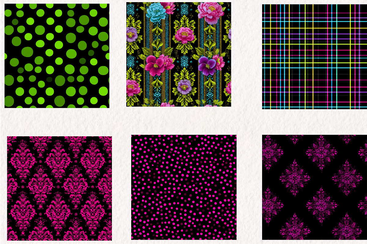 Neon Digital Papers, a Pattern Graphic by CreationArt (Photo 2 of 4)