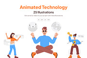 Animated Technology Illustration Set, a Technology Illustration by Vectors Market (Thumbnail 1 of 4)