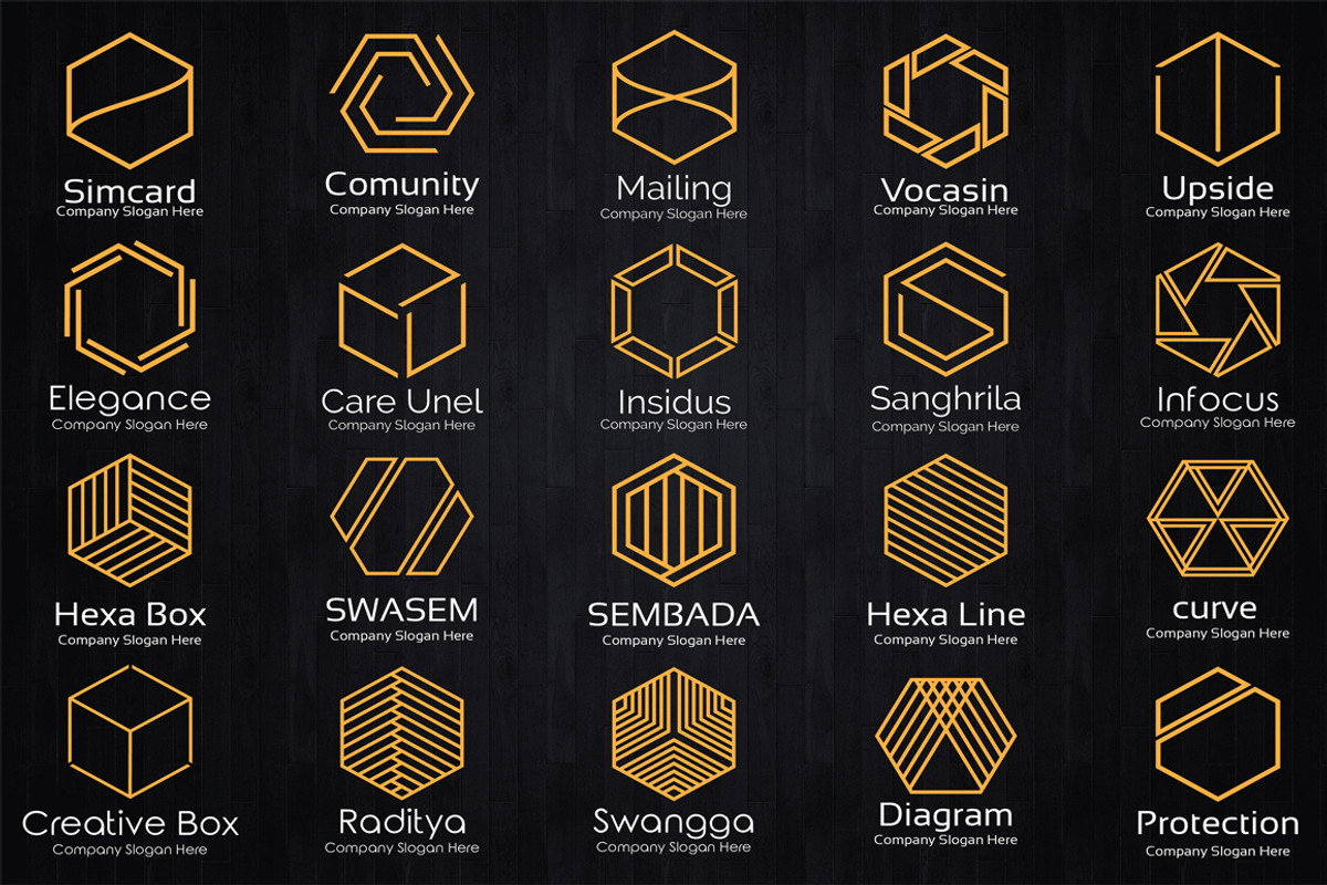 Hexagon Logo Emblems, a Branding & Logo Template by Artha Desain (Photo 3 of 8)