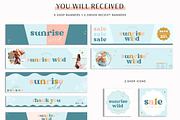 Boho Etsy Success Shop Kit, a Branding & Logo Template by Macarons and Mimosas (Thumbnail 2 of 9)