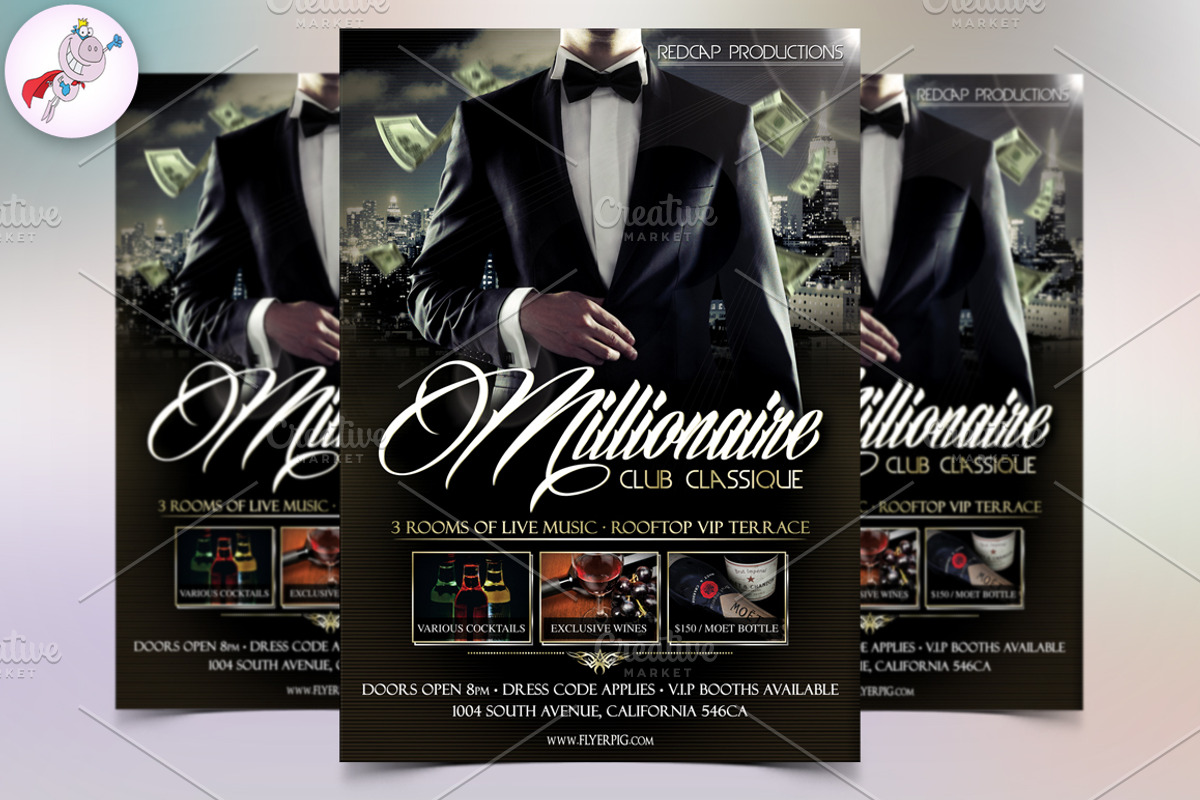 Club Flyer Template, a Flyer Template by FlyerPig