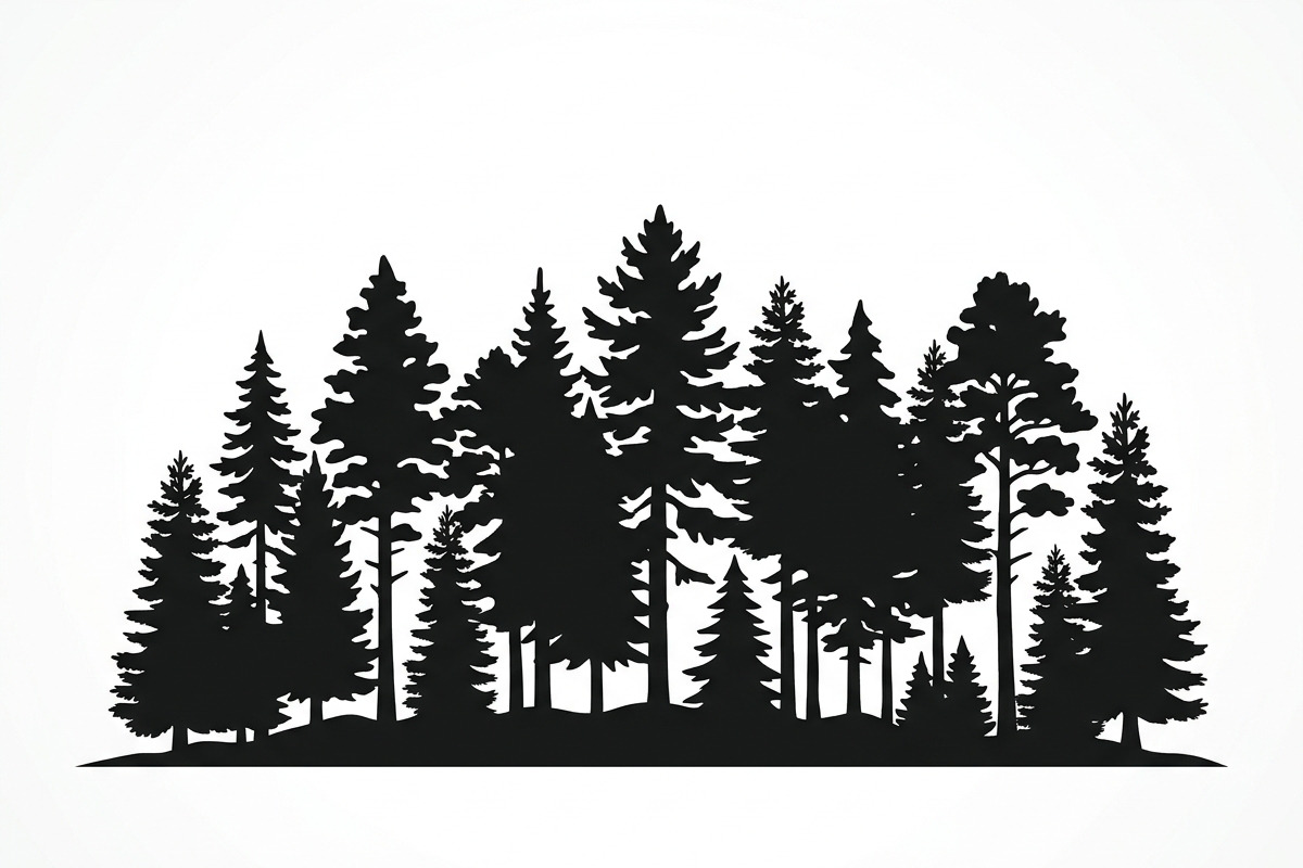 Majestic Pine Trees SVG, a Finance Illustration by Amazin_art (Photo 15 of 34)