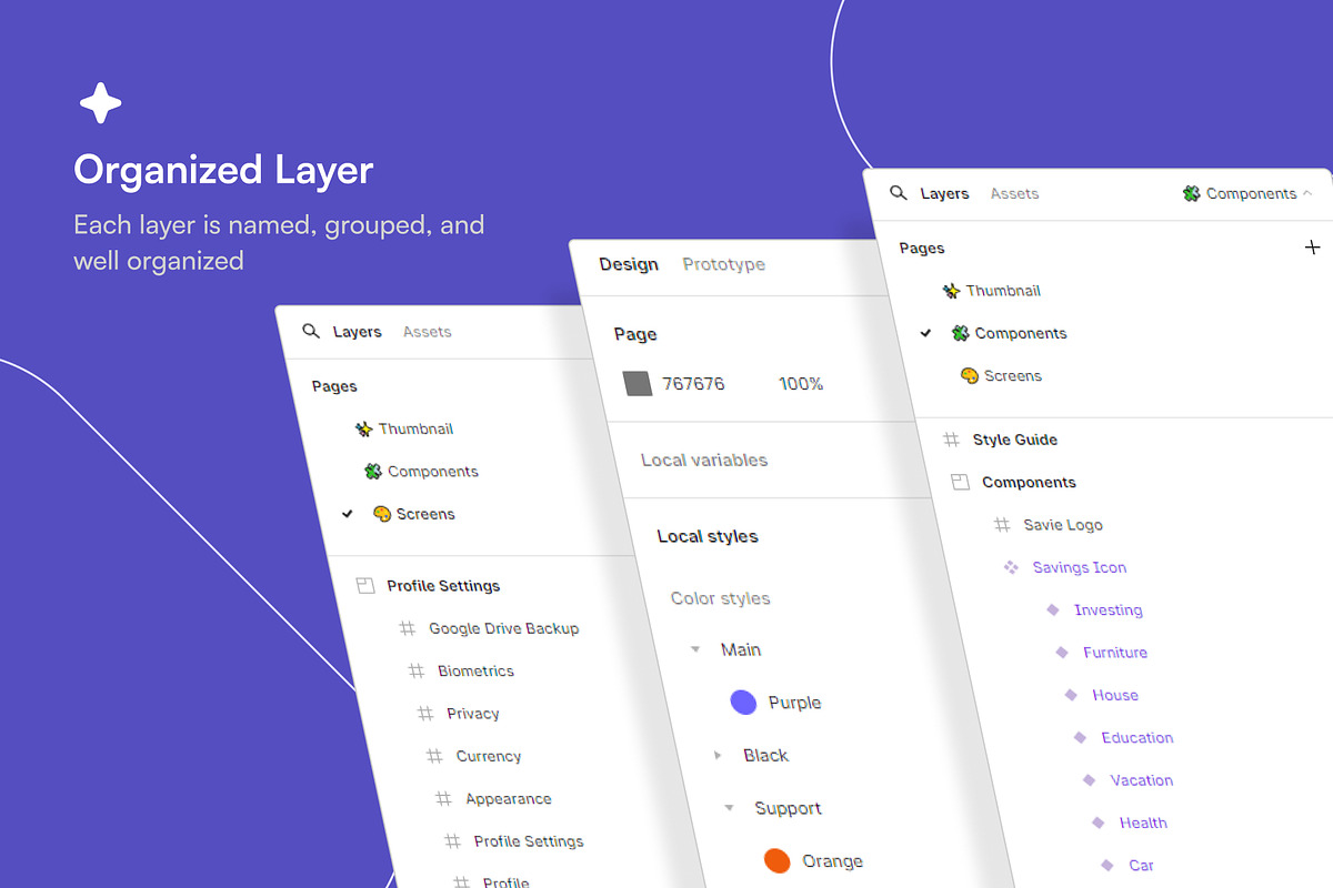 Savie - Finance Mobile App UI Kit, an UI Kit Template by restiyathena (Photo 4 of 6)