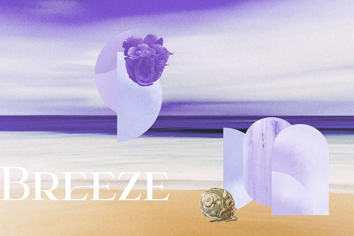 Vibe - purple psychedelic collage, an Object Illustration by Olga Koelsch (Photo 2 of 13)