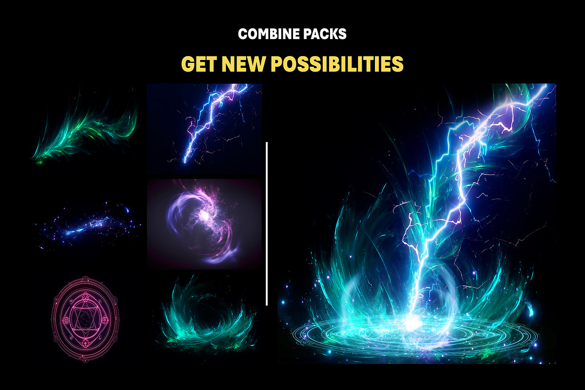 170+ Golden Magic Overlay Effects, an Object Graphic by Mikel Blazgad (Photo 7 of 11)