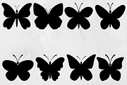 Butterfly Silhouette SVG, an Animal Illustration by newminddesign (Thumbnail 1 of 3)