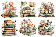 Whimsical Spring Book Clipart, an Illustration by Daily.Designs (Thumbnail 5 of 5)