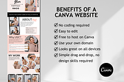 UGC Creator Website Canva Template, a Landing Page Template by Mindful Digital Co. (Thumbnail 5 of 9)