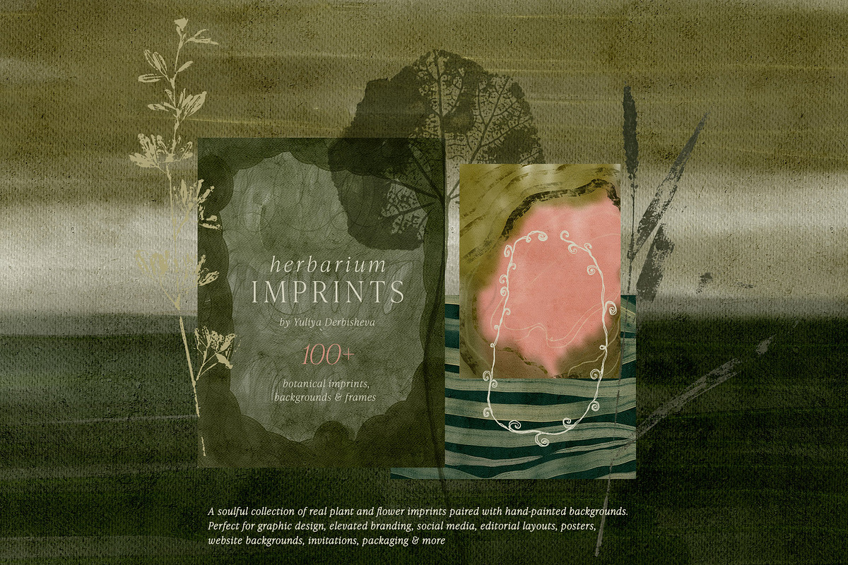 Botanical Imprints: Floral & Paper, an Object Graphic by Yuliya Derbisheva (Photo 1 of 10)