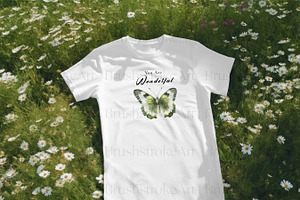 White Butterflies Clipart, Butterfly