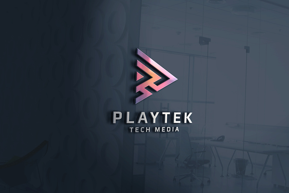 Playtek Media Play Logo, a Branding & Logo Template by Design_Planet (Photo 2 of 4)