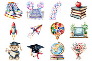Cute Graduation Day PNG Clipart Bund, an Illustration by Design Market (Thumbnail 3 of 3)