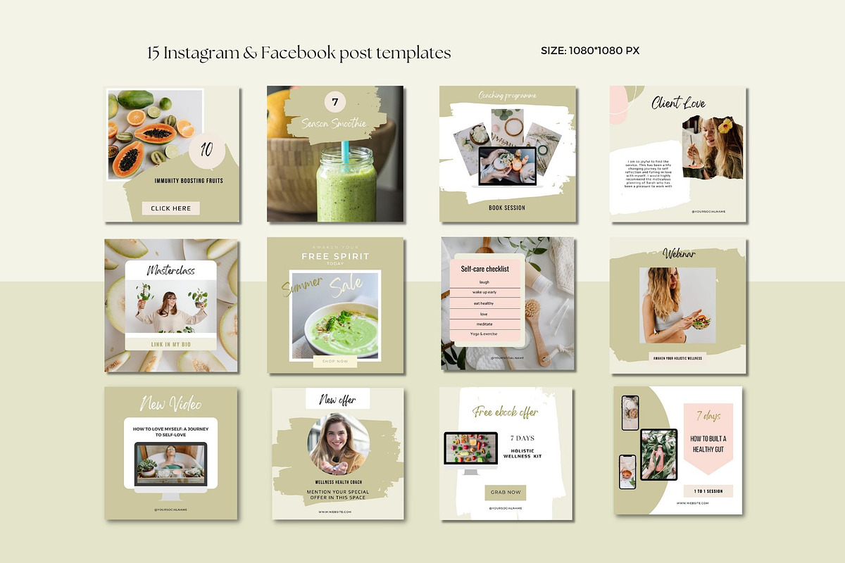 Wellness Coach Course Creator Canva, a Magazine Template by Deepa Template Studio (Photo 8 of 15)