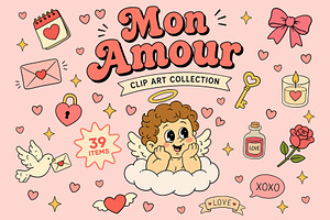Love & Cupid Clipart Collection