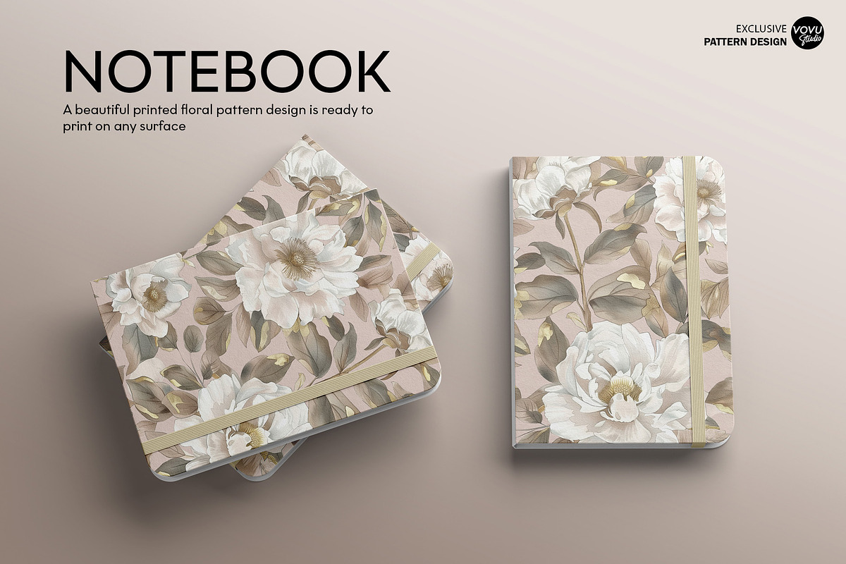 Elegant Camellia | Pattern Design, a Pattern Graphic by VOVU Studio (Photo 6 of 8)