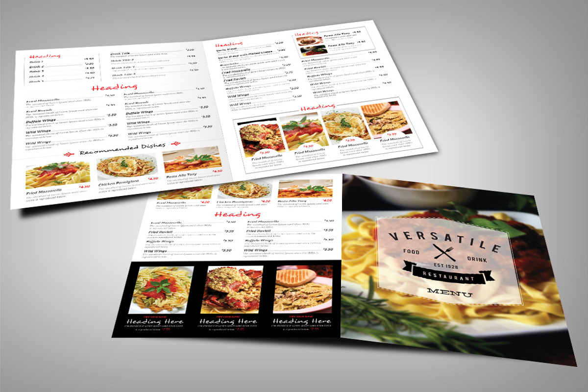 Restaurant Menu Bundle, a Brochure Template by Nathan Knight Design (Photo 2 of 5)