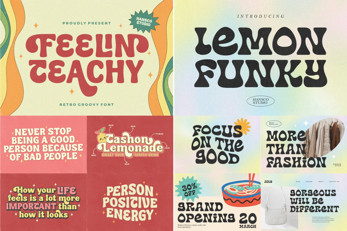 Retro Vintage Font Bundle - SALE!, a Handwritten Font by HansCo Studio (Photo 11 of 14)