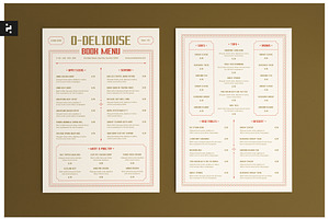 Simple Bistro Menu, a Stationery Template by Neermana
