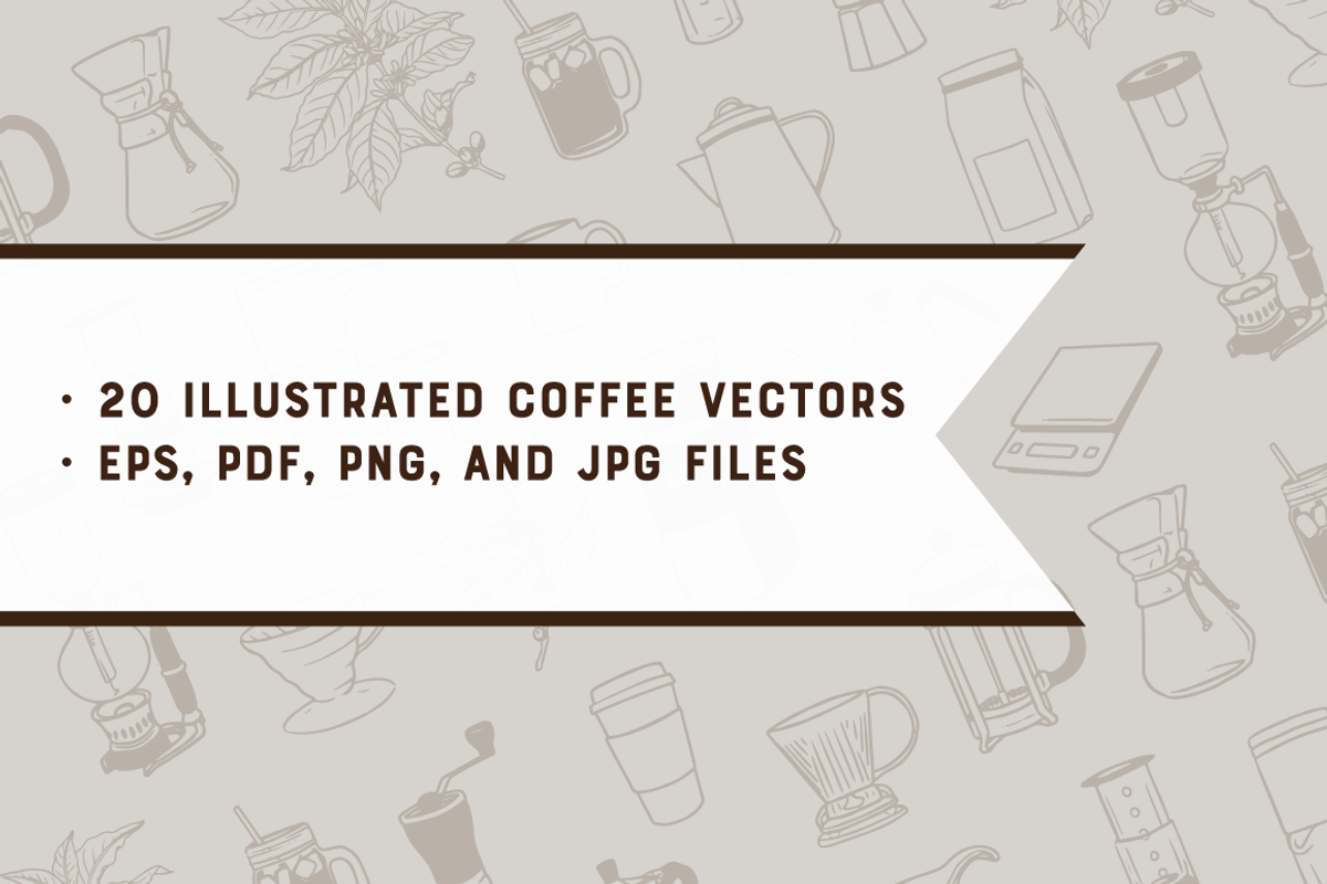 BREW | 20 Coffee Vectors, an Illustration by Britt & Kit (Photo 2 of 3)