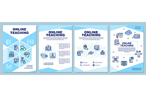 Online Teaching Brochure Template