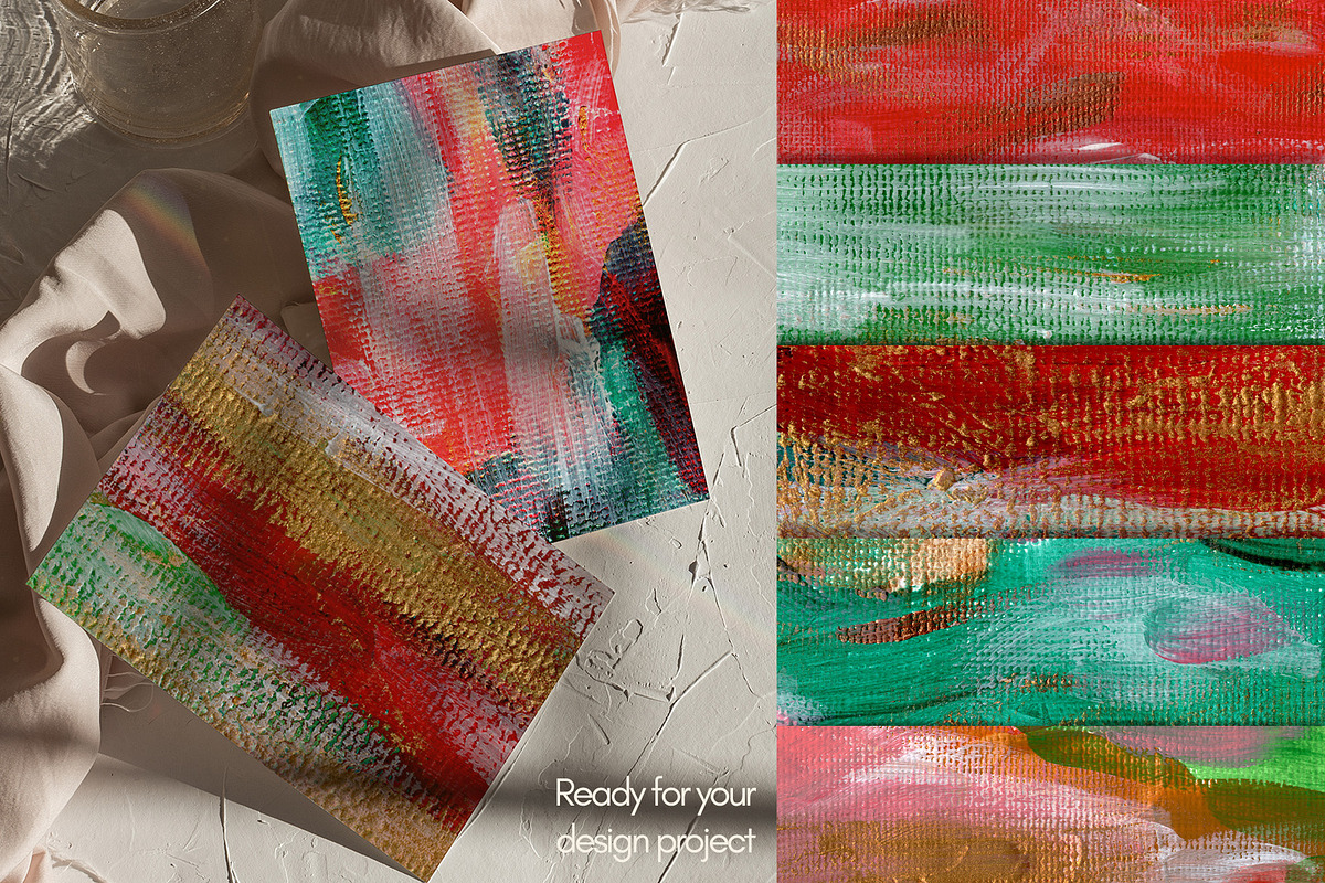 Festive Canvas Abstract Backgrounds, a Texture Graphic by lerinartstudio (Photo 12 of 13)