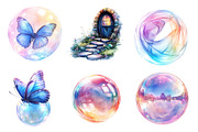 Spring Iridescent Bubble Clipart, an Illustration by CreationArt (Thumbnail 4 of 5)