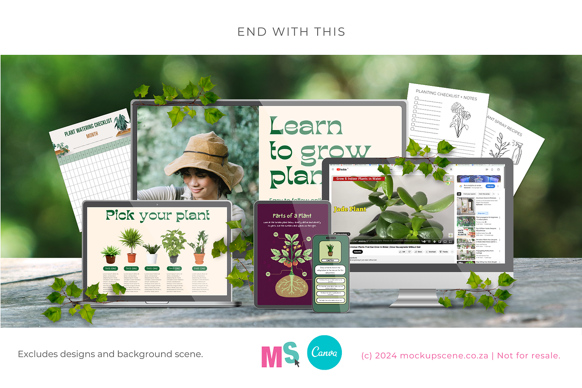 Digital Device Mockups for Canva, a Device Mockup by Mockup Scene (Photo 12 of 16)