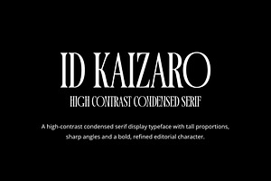 ID Kaizaro - High Contrast Serif