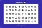 Real estate icons, an Outline Icon by Wencory (Thumbnail 1 of 2)