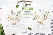 Vegan Cruelty Free Animals Stickers, an Object Graphic by Catherine Wheel (Thumbnail 3 of 12)