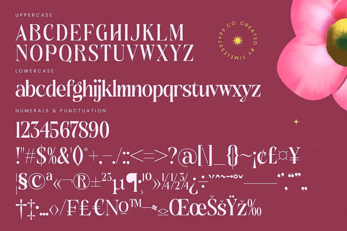 Rituals Sunday Serif Display Font, a Serif Font by timelesstype.co (Photo 18 of 20)
