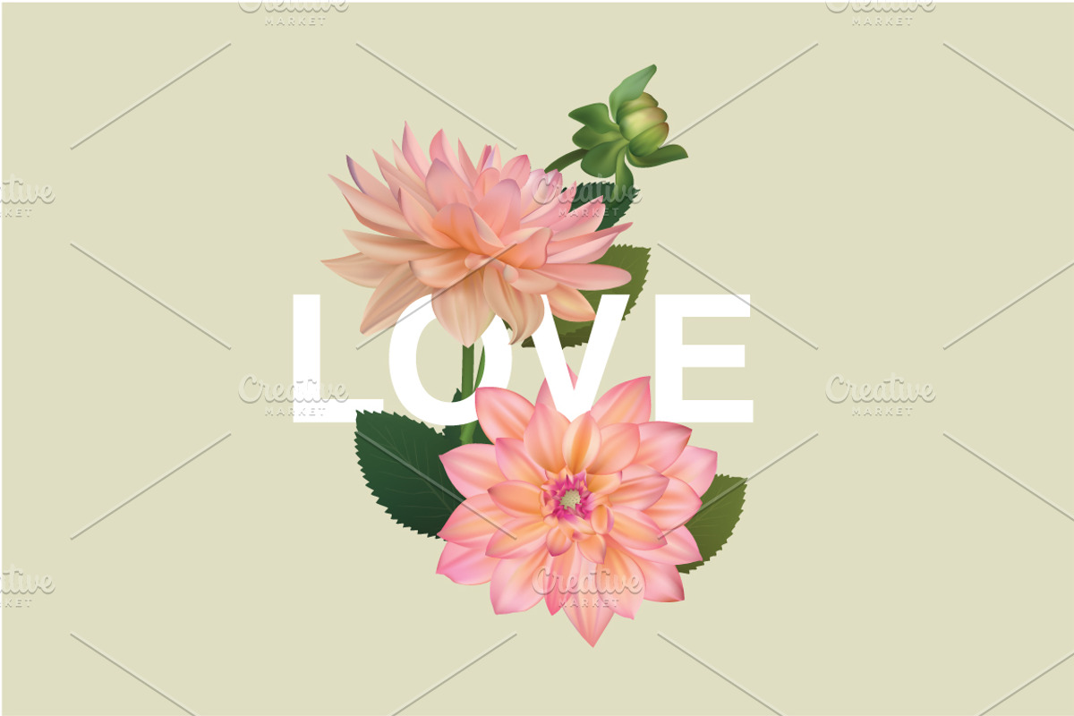 Vector mesh flower preview 4