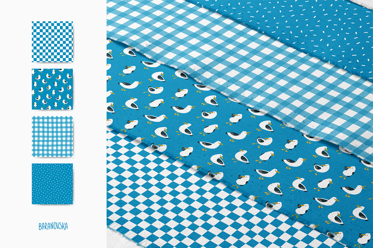 Collection of patterns Marine Denim, a Pattern Graphic by Baranovska (Photo 3 of 8)