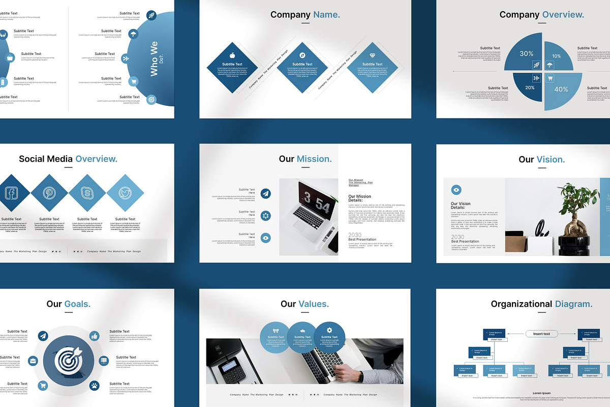 Marketing Plan Presentation Template, a Presentation Template by PrintIdea (Photo 4 of 11)