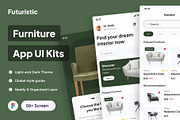 Futuristic - Furniture Apps UI Kits, an App Template by Minialis (Thumbnail 1 of 6)