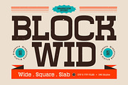 Blockwid, a Slab Serif Font by graphicook (Thumbnail 1 of 10)